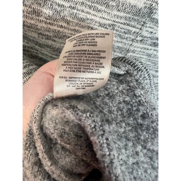 Anthropologie Saturday Sunday Cowl Gray Oversized Marl Pullover Sweater Size S - Picture 7 of 10